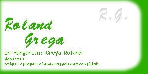roland grega business card